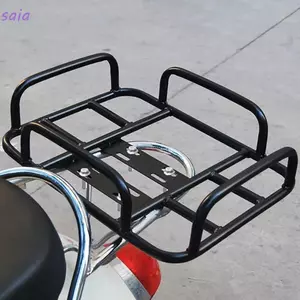 Giá Hành Lý Phía Sau SAIA, Khung Sắt Giá Hành Lý Xe Máy Hạng Nặng, Đa Năng 50x40cm Phía Sau Cố Định Xe Điện Kệ Phía Sau Xe Đạp