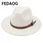 Mũ FEDAOG Panama, Vành Rộng Có Khóa Thắt Lưng Mũ Fedora, Thời Trang Mềm Mại Thanh Lịch Vintage Mũ Cao Bồi Nam Nữ