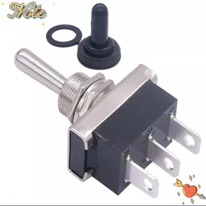 NOTE1 Rocker Switch, Bộ phận chuyển mạch 3Pin 3 vị trí Công tắc bật tắt, Nắp chống nước ON / / ON hữu ích 12 VDC 25 Công tắc nút nguồn Thiết bị điện