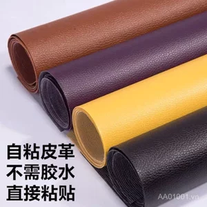 Tự Dính Da Vải Sofa Sửa Chữa Miếng Dán Xe Điện Ghế Da Giường Tân Trang Trí Mềm Ốp Lưng Cứng Trang Trí Da ONSH