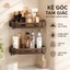 Kệ Tam Giác Treo Tường Không Khoan Thép Carbon Chống Gỉ Lưu Trữ Đa Năng Phòng Tắm Nhà Bếp Chắc