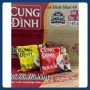 Thùng 30 Gói x 68g Phở BÒ/Gà Cung Đình GIÁ ĐẸP
