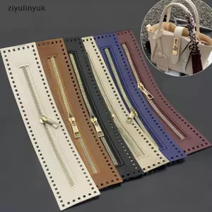 Ziyulinyuk 27cm Hai Mặt Da Dây Kéo Tiện Ích Túi Xách Da Dây Kéo Tiện Ích Móc Túi Phần Cứng Dây Kéo Chắc Chắn Phụ Kiện May Vá VN