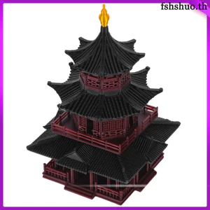 Phụ Kiện Thiền Lục Giác Pavilion Tượng Vườn Cổ Tích Các Bức Tượng Trang Trí Thiền Châu Á
