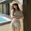 Quần Đùi Nữ Kim Sa Cạp Trễ Dáng Ôm Kiểu Lấp Lánh Sang Chảnh Q16368866- - Hieuvy Botique