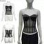 Áo Crop Top mỏng LACYESUK, Áo hai dây nữ xương cá không tay, Lady Bustier Gợi cảm INS thoáng khí có miếng đệm Trang phục mùa hè