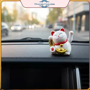 POWER 1 Chiếc 2 Inch Mini Di Chuyển Móng Vuốt Luy Cat Trang Trí Bằng Năng Lượng Mặt Trời Trang Trí Dễ Thương Cho Bảng Điều Khiển Ô Tô Bàn Làm Việc Phòng Khách Quà Tặng.