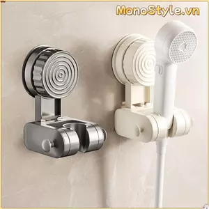 Giá đỡ vòi hoa sen MONOSTYLE, Giá đỡ đầu vòi hoa sen có thể tháo rời treo tường, Thời trang có móc Cốc hút có thể điều chỉnh Máy phun cầm tay Hỗ trợ phụ kiện phòng tắm