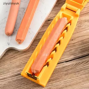 Ziyulinyuk Hot Dog Dụng cụ cắt lát xúc xích Dụng cụ nhà bếp Dụng cụ nướng Dụng cụ cắt thịt chó nóng Máy thái thịt Ham, dành cho Bayard Cắm trại nướng VN