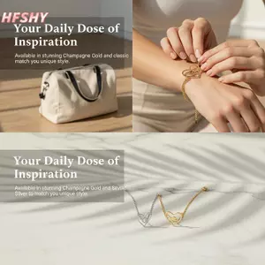 HFSHY Vòng tay thể dục bằng thép không gỉ Vòng tay trái tim chống mài mòn Dây chuyền có thể điều chỉnh Trang sức cho nữ Cô gái Sự kiện thể thao VN