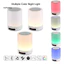 < CarFashion > Xi lanh không dây Đèn ngủ đầy màu sắc Loa tương thích Bluetooth Đồng hồ báo thức Trang trí nội thất