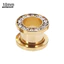 MIC _ 1Pc Thép Không Gỉ Kim Cương Giả Kẻ Sọc Mạ Tai Cắm Bông Tai Xuyên Trang Sức