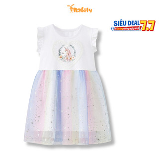 Đầm voan tay ngắn bé gái Rabity 950.902