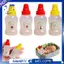 Chai cà chua mini cho phụ kiện hộp Bento, Chai gia vị mini Chai nhựa Hộp đựng sốt cà chua rỗng
