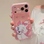 Ốp điện thoại mạ trái tim tình yêu bên mèo dễ thương cho iPhone 17 Pro Max 16 15 Pro Max Vỏ bảo vệ chống sốc