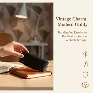 HFSHY Vintage Da PU Kính Ốp Lưng Nghệ Thuật In Hình Thiết Kế Chống Áp Lực Vỏ Cứng Kính Mát Giá Đỡ Cho Du Lịch Sử Dụng VN