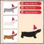 4 Đồ Trang Trí Giáng Sinh Quà Giáng Sinh Dachshund Cây Giáng Sinh Trang Trí Búp Bê Mặt Dây Chuyền Treo Đồ Trang Trí Cho Gia Đình