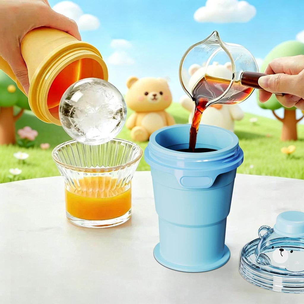 Khuôn Làm Đá 325ml Di Động Có Thể Tái Sử Dụng Có Thể Gập Lại Máy Làm Bóng Đá Khuôn Cho Đảng Cuộc Sống Hàng Ngày Bể Bơi Nhà Bếp Dã Ngoại mueadsyvn