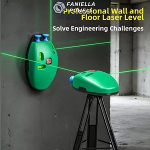 Mức Laser FANIELLAPOWELL, Mức đường hồng ngoại Laser hai dòng 90 độ, Đường ngang dọc di động Độ chính xác cao Ứng dụng tường góc phải