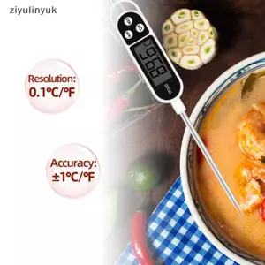 Ziyulinyuk 1 Nhiệt Kế Thịt Kỹ Thuật Số BBQ Nhiệt Kế Điện Tử Nấu Ăn Thực Phẩm VN
