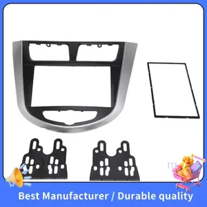 Xe Tái Trang Bị Đài Phát Thanh Fascia Khung Bảng Điều Khiển DVD Viền Bộ Cho I-25 I25 Accent 2DIN Dash Stereo Giao Diện, 2 Din