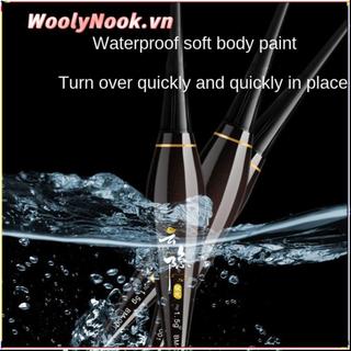 Phao ánh sáng WOOLYNOOK, Phao câu cá điện tử nhẹ 6 phao, Đèn báo trượt Drift Tube Bobbers Câu cá đêm