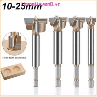 Mũi khoan bản lề HOMEHAVEN, Mũi khoan lưỡi đôi ba mũi, Máy cắt gỗ cacbua vonfram 10-25mm