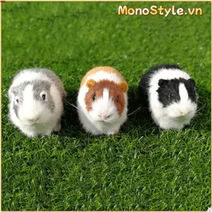 MONOSTYLE Đồ Chơi Hamster Nhồi Bông Sang Trọng, Mô Phỏng Lông Chuột Lang, Búp Bê Mềm Sống Động Trang Trí Nhà, Quà Tặng Cho Trẻ Em