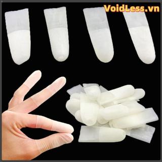 VOIDLESS 100 vỏ ngón tay dùng một lần chống tĩnh điện, bảo vệ đầu ngón, cao su chống trượt, thoải mái nơi làm việc
