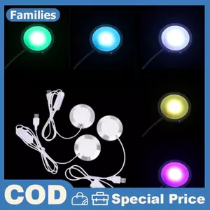 1 Cái Cho Tre Đèn Led Phần DIY Mô Hình Trắng Ấm / Đa Năng USB Tròn Siêu Mỏng Ánh Sáng Cho Bambu Lab Bộ Đèn Led Phần Cứng