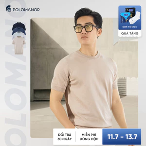 Áo thun nam dệt kim POLOMANOR cao cấp, form dáng Hàn Quốc thanh lịch sang trọng