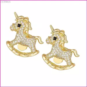 VIC Luxury Horse Design Diamonding Ear Clip cho tai nghe FreeClip 1 2 đính kèm an toàn
