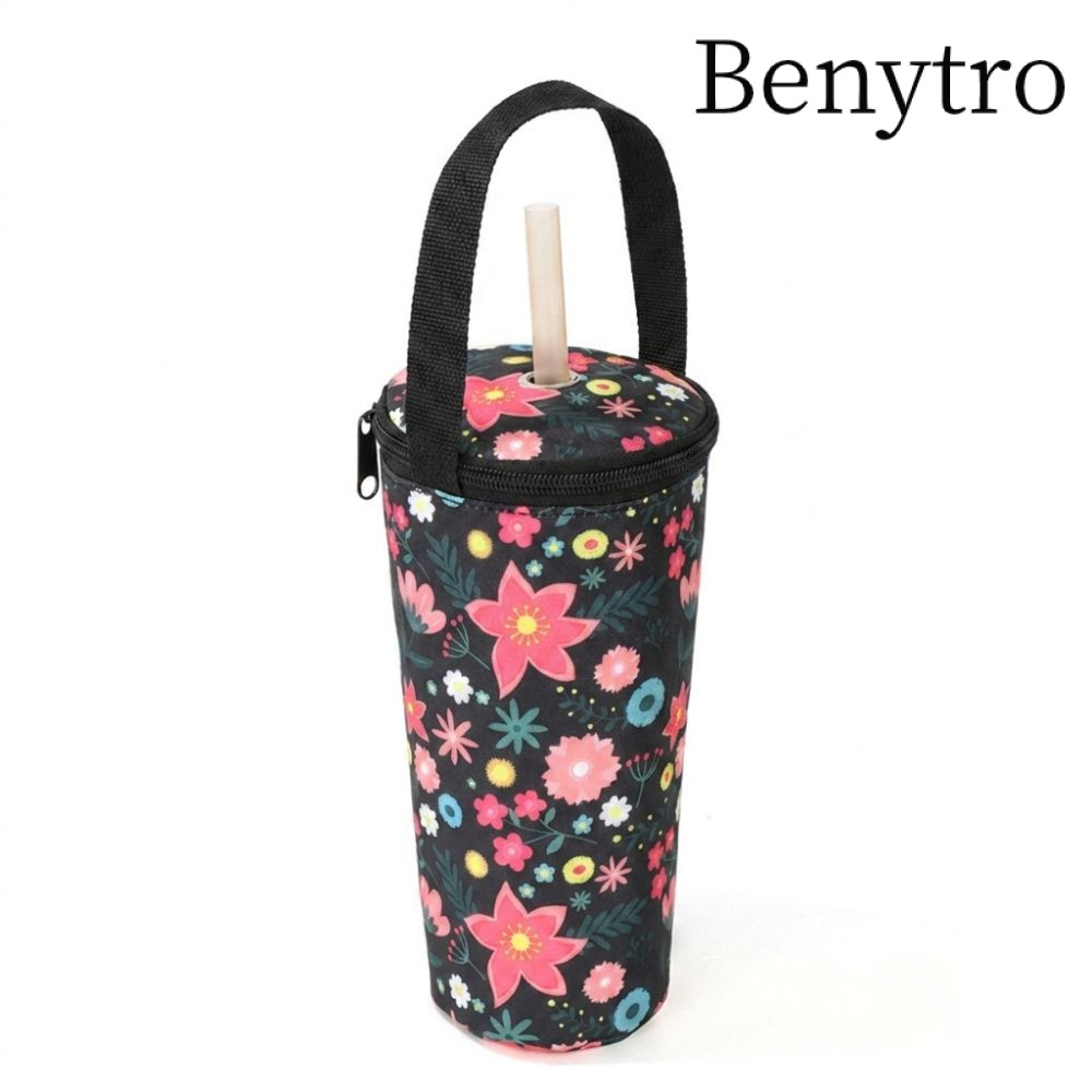 Benytro Túi đựng bình nước BENYTRO, chống nước có dây đeo Túi đựng trà sữa, Túi đựng cốc nước di động chất lượng cao Unisex