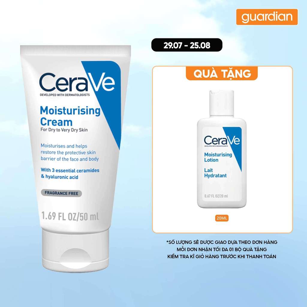 Kem Dưỡng Ẩm CeraVe Moisturising Cream Dành Cho Da Khô 50ml
