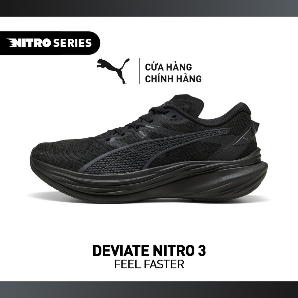 Giày Chạy Bộ PUMA Nam Deviate NITRO 3 WIDE Black Màu Đen | BigBuy360 - bigbuy360.vn