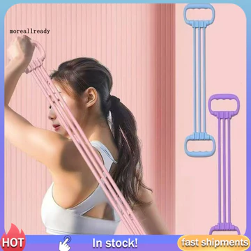 < moreallready > Dây kháng lực có tay cầm Dây kháng lực có thể điều chỉnh Hình 8 Dây kháng lực để co giãn vai cánh tay – Thể dục tập luyện sức mạnh đàn hồi 6 ống cho