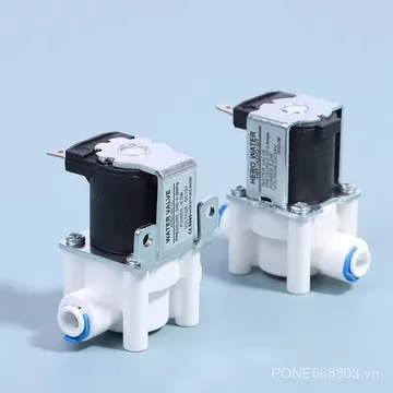 1 / 4 "Máy Lọc Nước Van Điện Từ Nước Nguyên Chất Van Điện Từ 12 / 24V Kết Nối Nhanh Van Đầu Vào Nước Thường Đóng Một Mảnh Lô Hàng PBUE