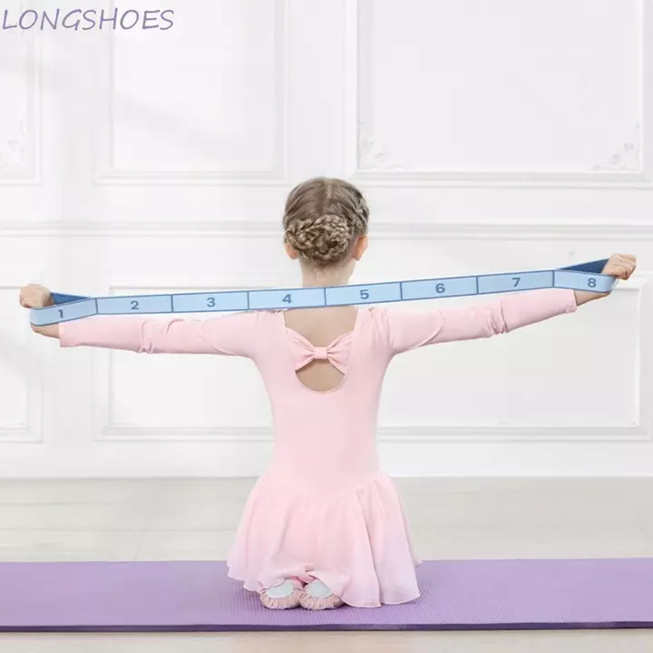 Dây kháng lực thể dục LONGSHOES, Dây kháng lực tập yoga lưới 8 / 10 / 12, Dây kháng lực tập yoga bằng vải Cotton dệt đàn hồi Crossfit Tập thể dục phụ 