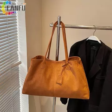 Women's Korean-Style Suede Shoulder Bag