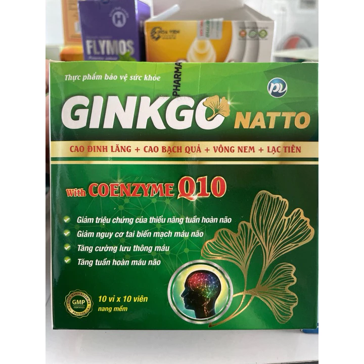 Hoạt huyết GINKGO NATTO with COENZYM Q10 (hộp 100 viên)