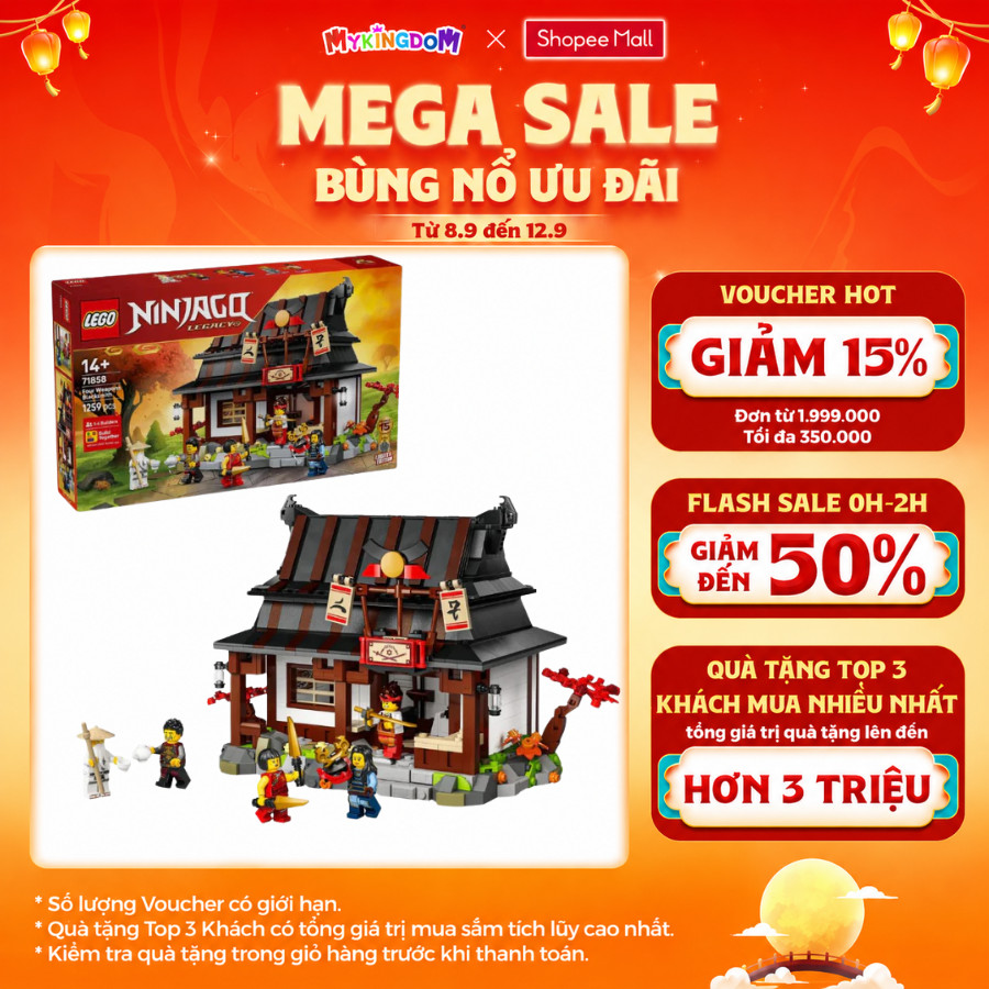 Đồ Chơi Lắp Ráp Thợ Rèn Bốn Vũ Khí – Kỷ Niệm 15 Năm LEGO NINJAGO 71858 (1259 chi tiết)