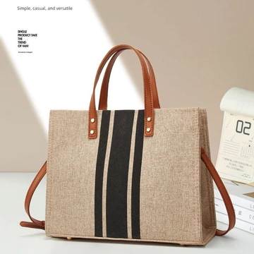 Women's Korean-Style Canvas Underarm Bag – for Work