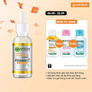 Tinh Chất Tăng Cường Sáng Da Mờ Thâm Light Complete 30x Vitamin C Booster Serum Garnier 30ml