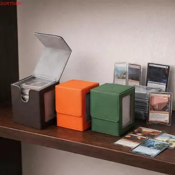 Hộp đựng thẻ DORTHEA, Hộp sưu tập cửa sổ PU chống vết bẩn, Hộp đựng son môi có nắp đậy Hộp đựng thẻ trò chơi chống ẩm