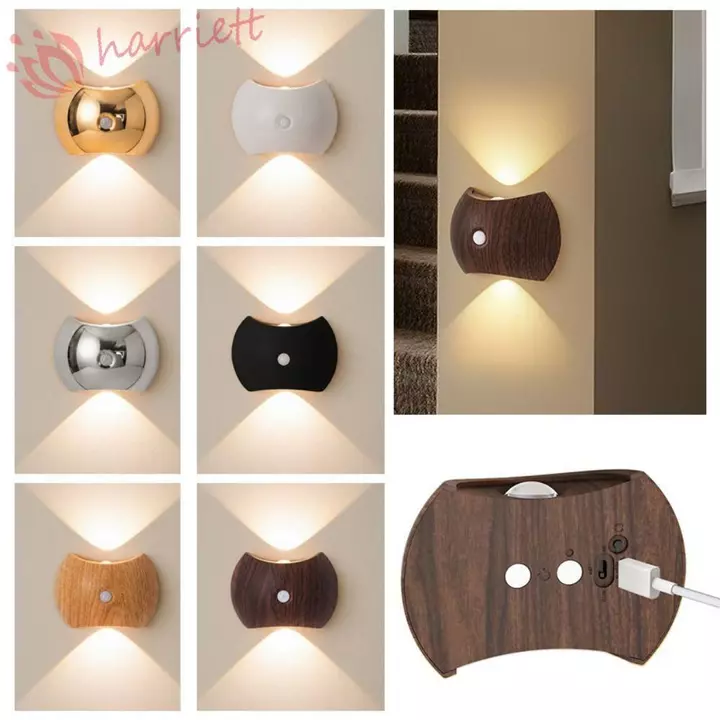 Đèn ngủ sạc từ tính HARRIETT, Đèn tường cảm biến chuyển động LED chống nước không cần khoan, Đèn tường cảm biến hồng ngoại tự động bật / tắt từ tính Bắc Âu Đèn tường cảm biến hồng ngoại có thể sạc lại