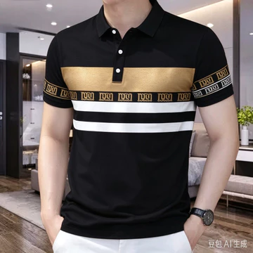 Áo Polo Cho Nam Trang Trọng Thường Ngày Sọc Áo Sơ Mi Polo Cho Nam Nhiều Màu Áo Sơ Mi Polo Tay Ngắn Mùa Hè Kinh Doanh Polo Cho Nam Cổ Áo Sơ Mi