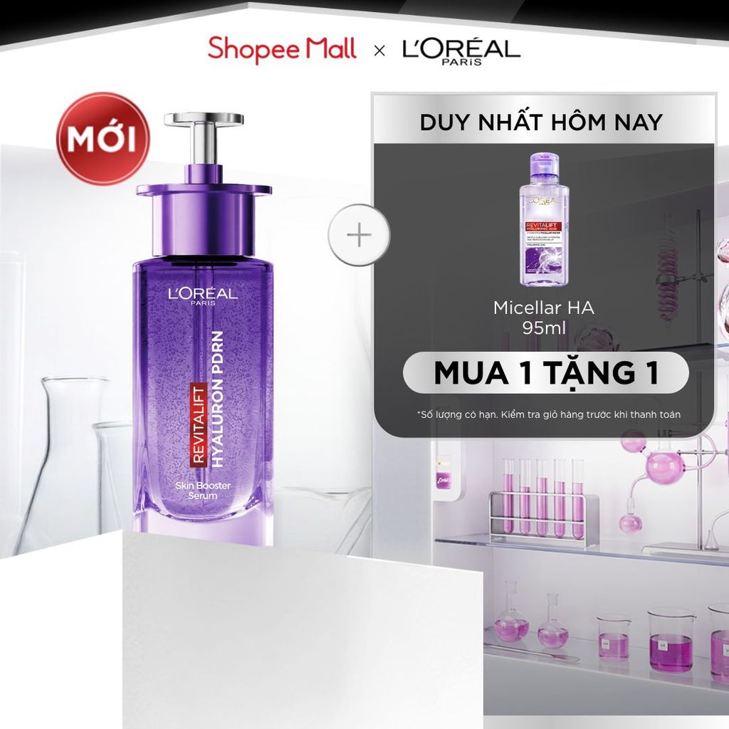 [MỚI] Dưỡng chất serum PDRN lên men sinh học, cảm nhận da Glass skin căng mọng, rạng rỡ tức thì L’Oréal Paris 30ml