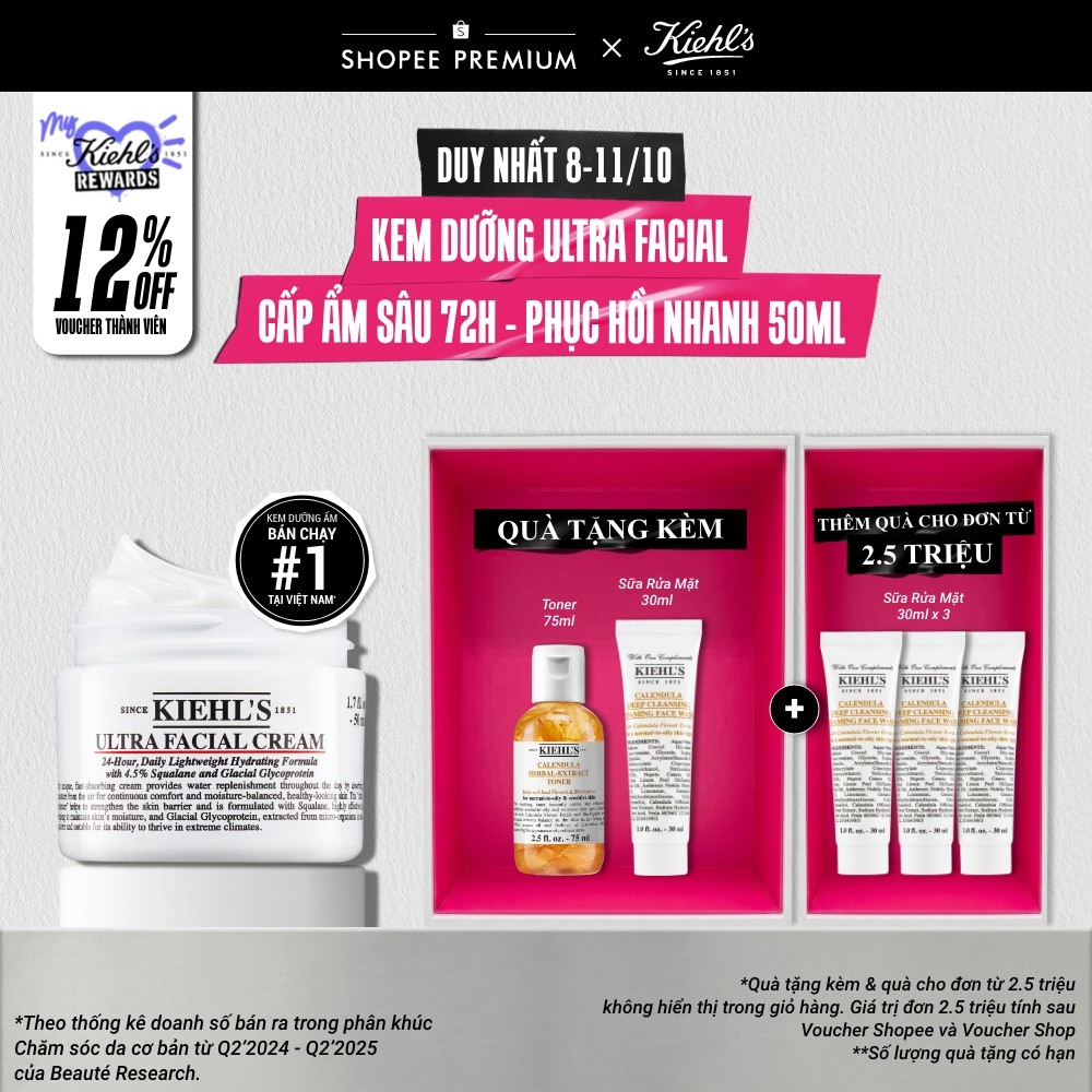 Kem dưỡng ẩm Kiehl's Ultra Facial Cream 50ml