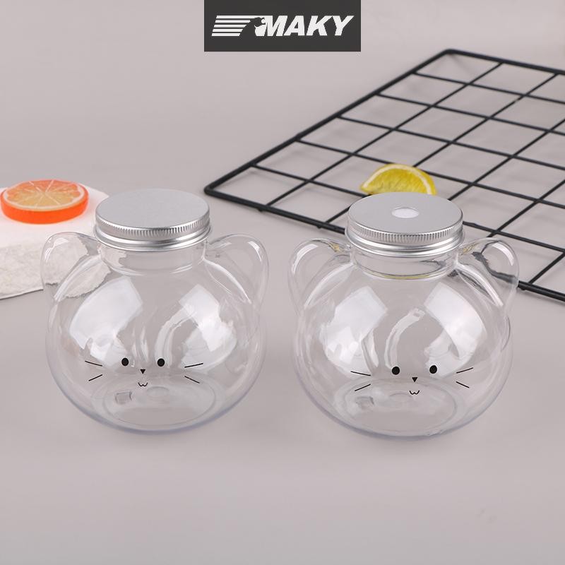 Newwellknownepic Chai Nước Trà Sữa Nước Cà Phê Cốc Uống Di Động Nhà Trong Suốt Chai Nước Giải Khát BPA Free VN