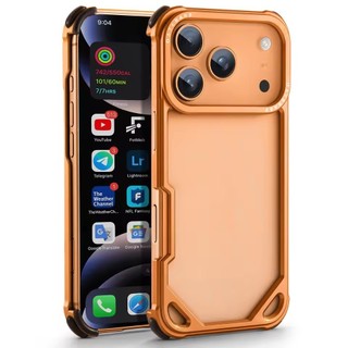 [JLK] Ốp lưng không khung hợp kim nhôm sang trọng cho iPhone 17Pro 17ProMax 17Air Bảo vệ ống kính Túi khí bốn góc Vỏ kim loại chống rơi